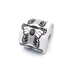 Műköröm sablon 500 db Pillangó - Fekete