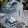 Sport kulacs 900 ml – BPA-mentes ivópalack csavaros kupakkal, fekete