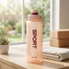 Sport kulacs 900 ml – BPA-mentes ivópalack csavaros kupakkal, barack