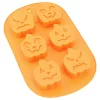 Halloween szilikon sütőforma – 6 részes töklámpás mintával