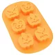 Halloween szilikon sütőforma – 6 részes töklámpás mintával