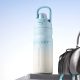 550 ml sport termosz duplafalu rozsdamentes acélból – kék-fehér szigetelt kulacs