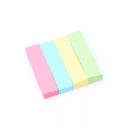 Öntapadó jegyzettömb 4 szín 2 x 7,6 cm - 4 x 100 lapos