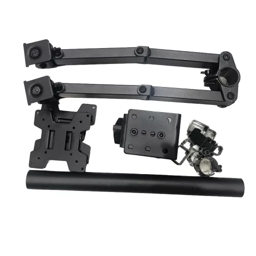 Dupla asztali monitortartó kar 15–33″, 2×8 kg, VESA 75/100