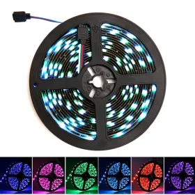   LED szalag RGB színes TV Világítás 5 m USB-s,  készlet távirányítóval