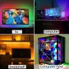 LED szalag RGB színes TV Világítás 5 m USB-s,  készlet távirányítóval