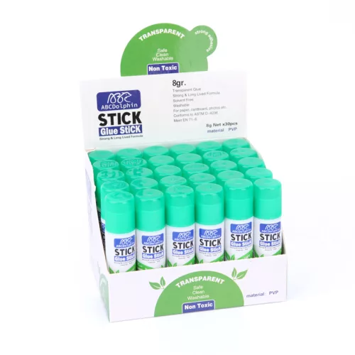 Kenőfejes ragasztó stift átlátszó 8 gr, kimosható a ruhából