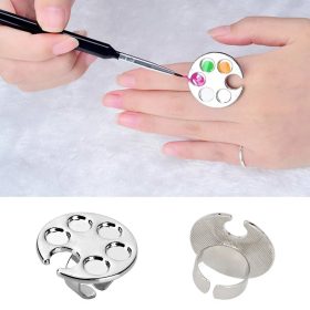 Nail fém géllakk tartó / keverő paletta gyűrű
