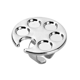 Nail fém géllakk tartó / keverő paletta gyűrű