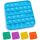 Anti-stressz játék, Push Pop Bubble Fidget, Pop It Now , négyzet alakú , kék