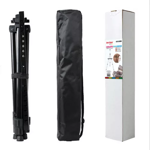 Alumínium festőállvány 55–90 cm – fekete, hordtáskával