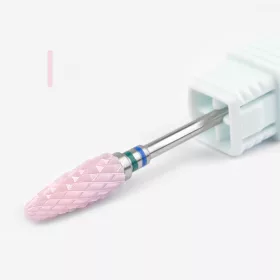   Kerámia Csiszolófej #-01 – Rózsaszín kúp forma, rombuszhálós vágással