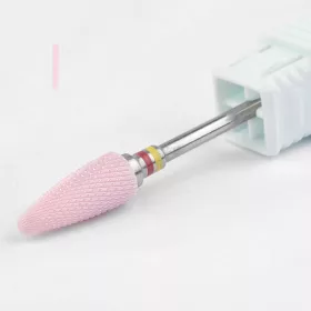   Kerámia Csiszolófej #-05 – Rózsaszín kúp forma, rombuszhálós vágással (kék jelölés)