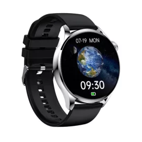   GT5 okosóra - vezeték nélküli töltővel iOS és Android kompatibilis - ezüst