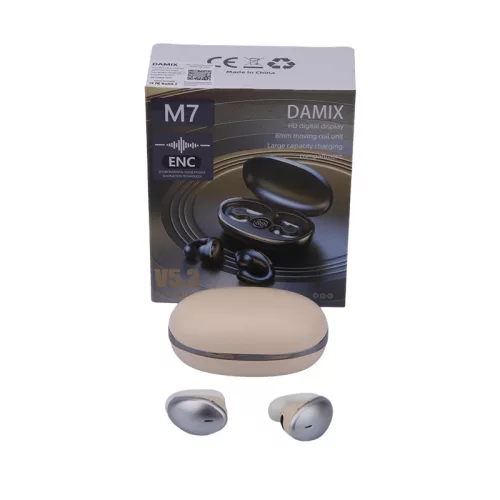 M7 Damix bluetooth heaset V5.3 - bőrszínű