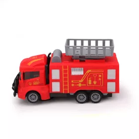   Fire Truck city rescue liftes tűzoltó autó, talpra rögzített, 21 cm hosszú
