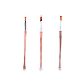 Műköröm díszítő ombre ecset 3 darabos szett 17,5 cm