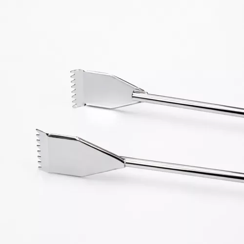 Hosszú rozsdamentes grill csipesz 55 cm – professzionális BBQ sütőfogó