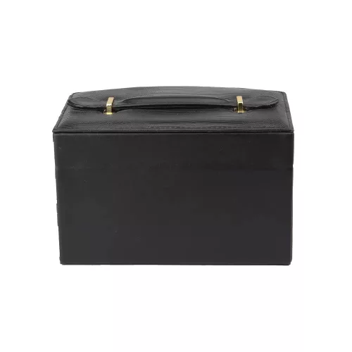 Ékszertartó doboz fekete 22 cm magas