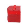 Ékszertartó doboz piros 22 cm magas
