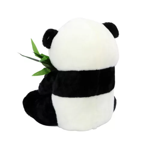Plüss panda mama a kicsinyével – 23 cm aranyos panda maci játék gyerekeknek
