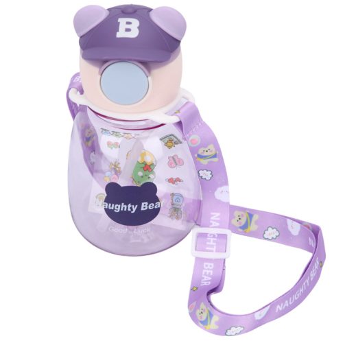 Naughty Bear design kulacs 750 ml – Lila macis vizespalack gyerekeknek és felnőtteknek
