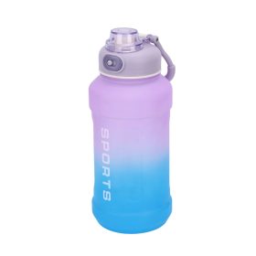   Sport kulacs 1L – Színátmenetes lila-kék ivópalack flip-top kupakkal