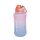 Sport kulacs 1L – Színátmenetes rózsaszín-kék ivópalack flip-top kupakkal