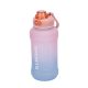 Sport kulacs 1L – Színátmenetes rózsaszín-kék ivópalack flip-top kupakkal