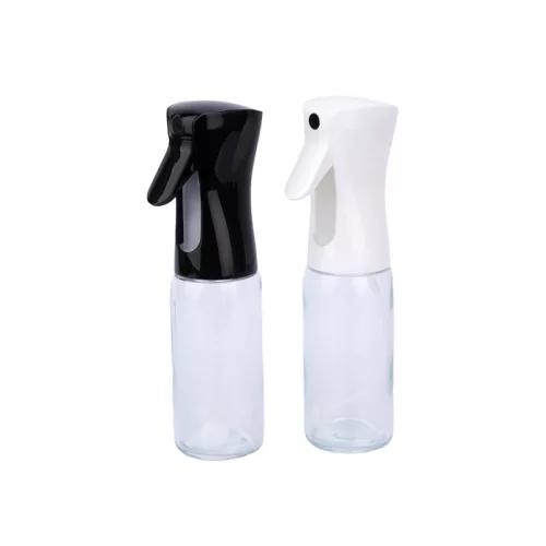 250 ml újratölthető olajszóró spray palack – fekete és fehér konyhai olajadagoló