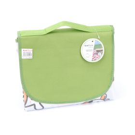   Picnik takaró vízálló 200 x 150 cm tépőzáras hordozó füles - Zöld boci mintás