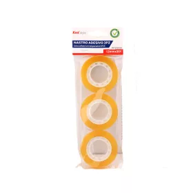   KMT Style átlátszó ragasztószalag szett – 3 db, 12 mm × 35 m (sárga kivitel)