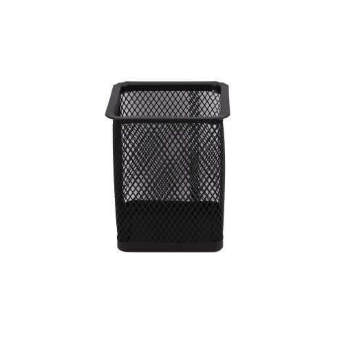 Négyszög alapú ceruza és tolltartó - asztali - többféle színben