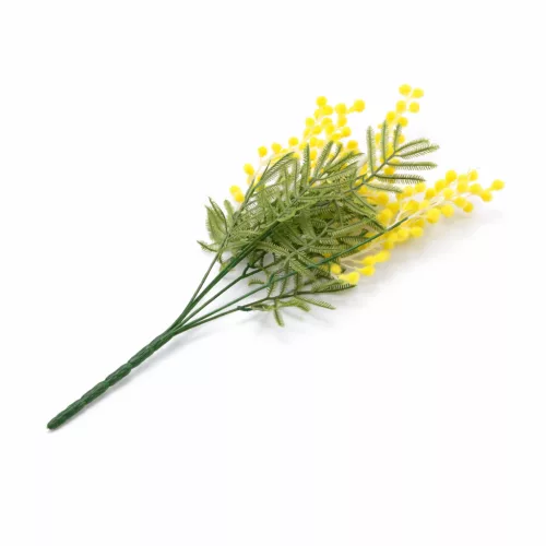 Prémium 38 cm-es sárga bogyós műág – élethű dekor növény lakásba és szezonális díszítéshez
