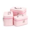 Kozmetikai táska kettős cipzárnyílás Műbőr Közepes - Rózsaszín