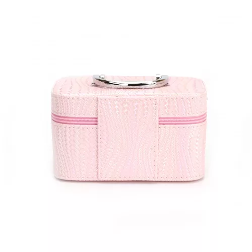 Kozmetikai táska kettős cipzárnyílás Műbőr Kicsi - Rózsaszín