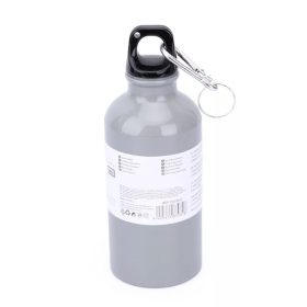   KMT Style fém kulacs 500 ml – szürke, karabínerrel, sport és túra palack