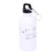 KMT Style fém kulacs 500 ml – fehér, karabínerrel, sport és túra palack