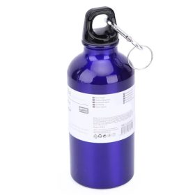   KMT Style fém kulacs 750 ml – kék, karabínerrel, sport és túra palack