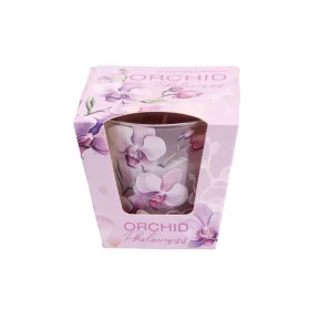   Orchid Phalaenopsis illatgyertya pohárban 115 g – elegáns orchidea illat, ajándékdobozban