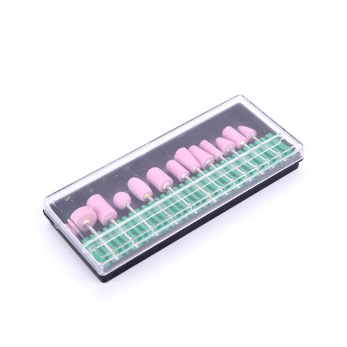 12 részes homokkő pedikűr csiszolófej készlet – polírozó és bőrkeményedés eltávolító fejek