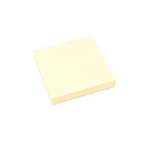 Öntapadó jegyzettömb 7,6 x 7,6 cm 100 lapos - sárga 