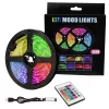 USB RGB LED szalag 5 m – Távirányítós hangulatvilágítás TV-hez, szobába, dekorációhoz