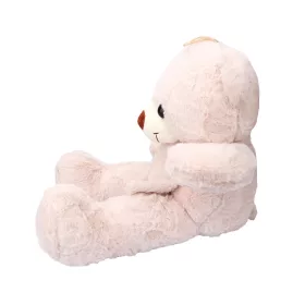 Plüss maci törtfehér sállal 60 cm - törtfehér