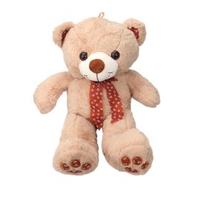 Plüss maci barna nyakkendővel 60 cm - világos barna