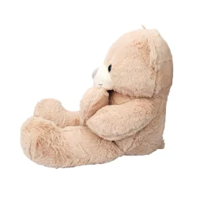 Plüss maci szívecskével 60 cm - világos barna