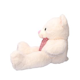 Plüss maci nyakkendőben 60 cm - fehér