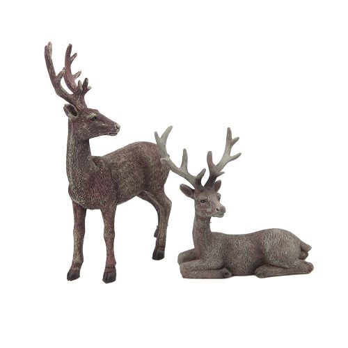 Álló szarvas szobor - műgyanta