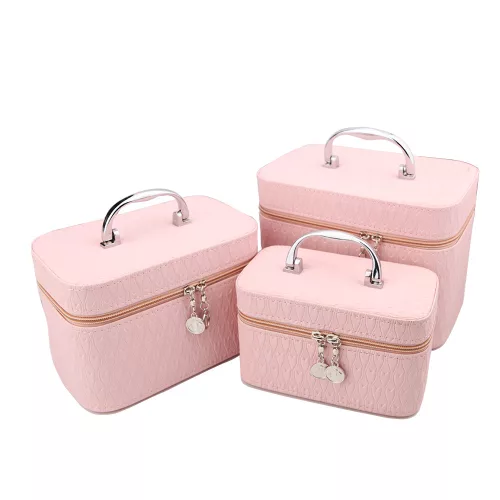 Kozmetikai táska - rózsaszín - közepes méret