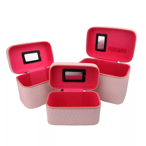 Kozmetikai táska - rózsaszín - közepes méret